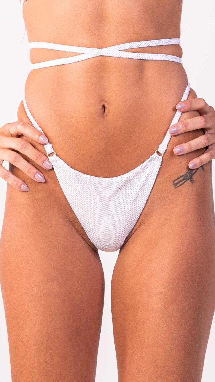 Calcinha Fio dental Angel Cosmic Branco - Jungle Society