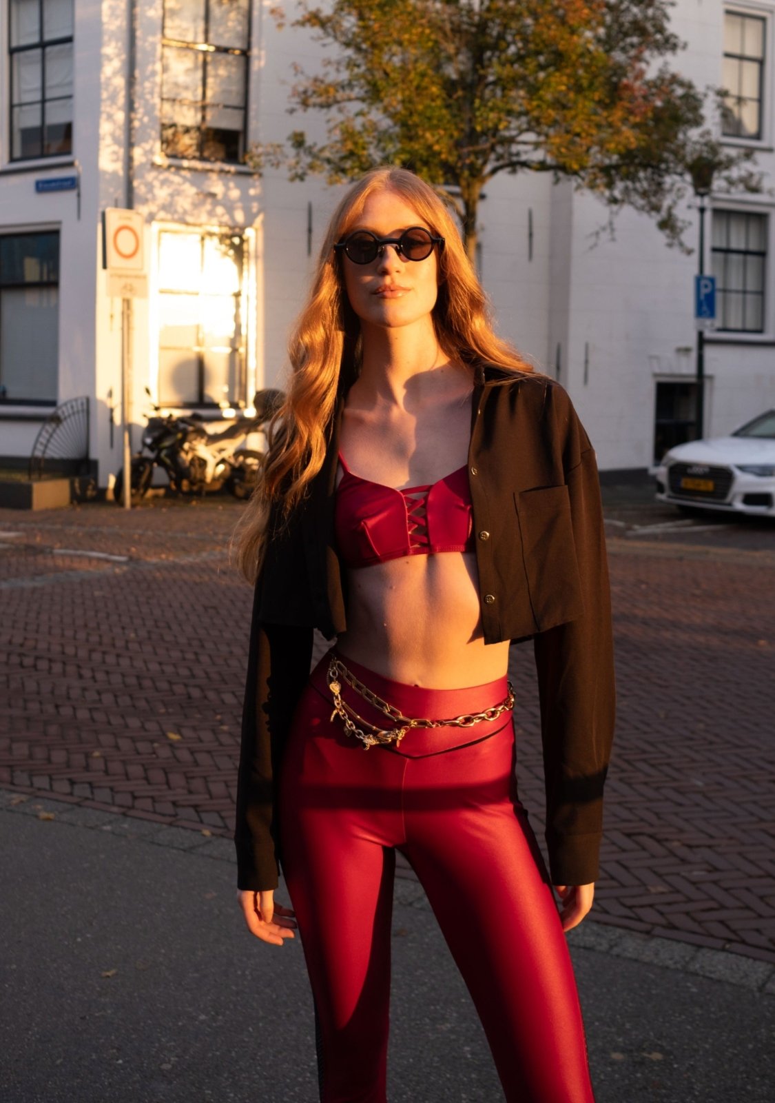 Legging Wet Ciré Bordeaux - Jungle Society