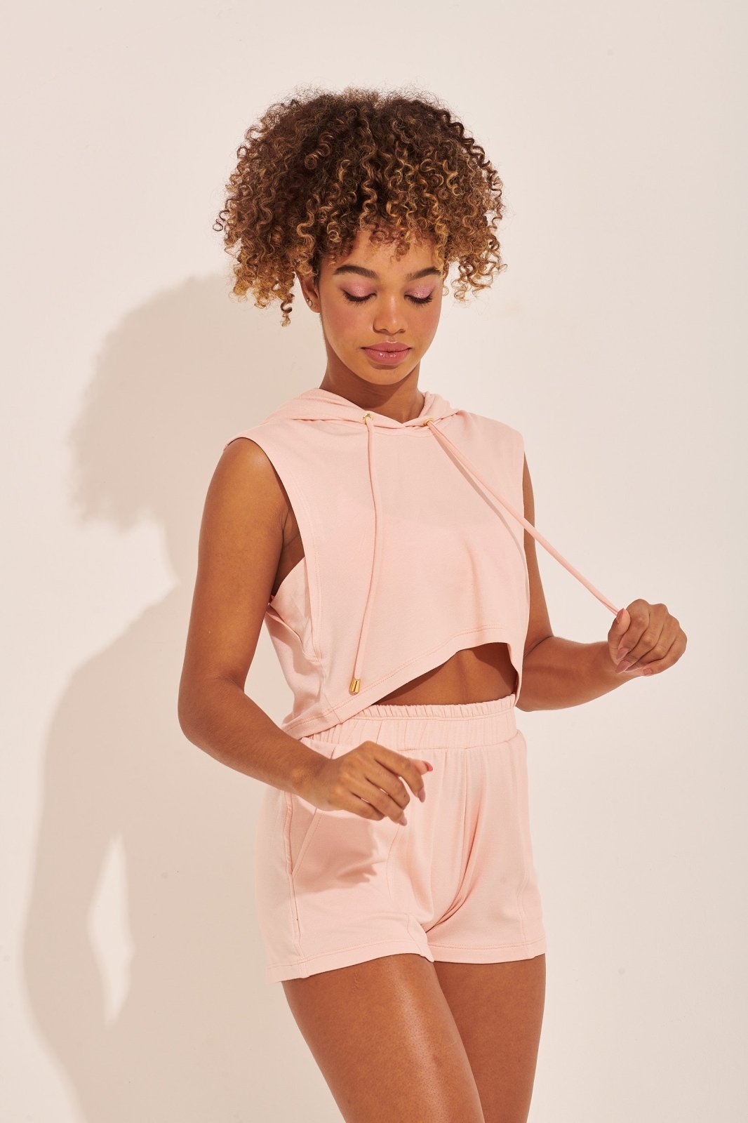 Top Nathalie Moletom Rosé - Jungle Society