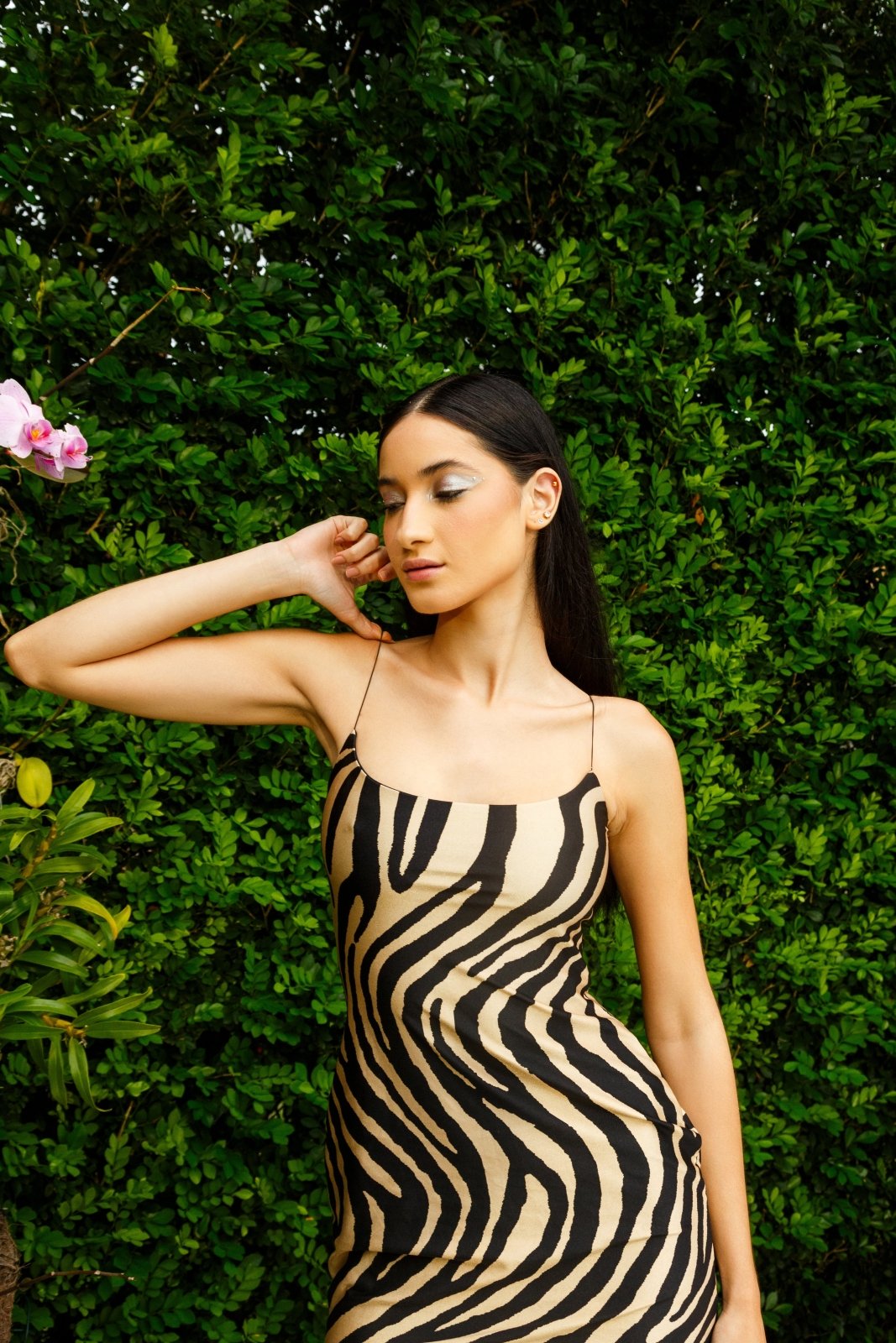 Vestido Curto Zebra Gold - Jungle Society