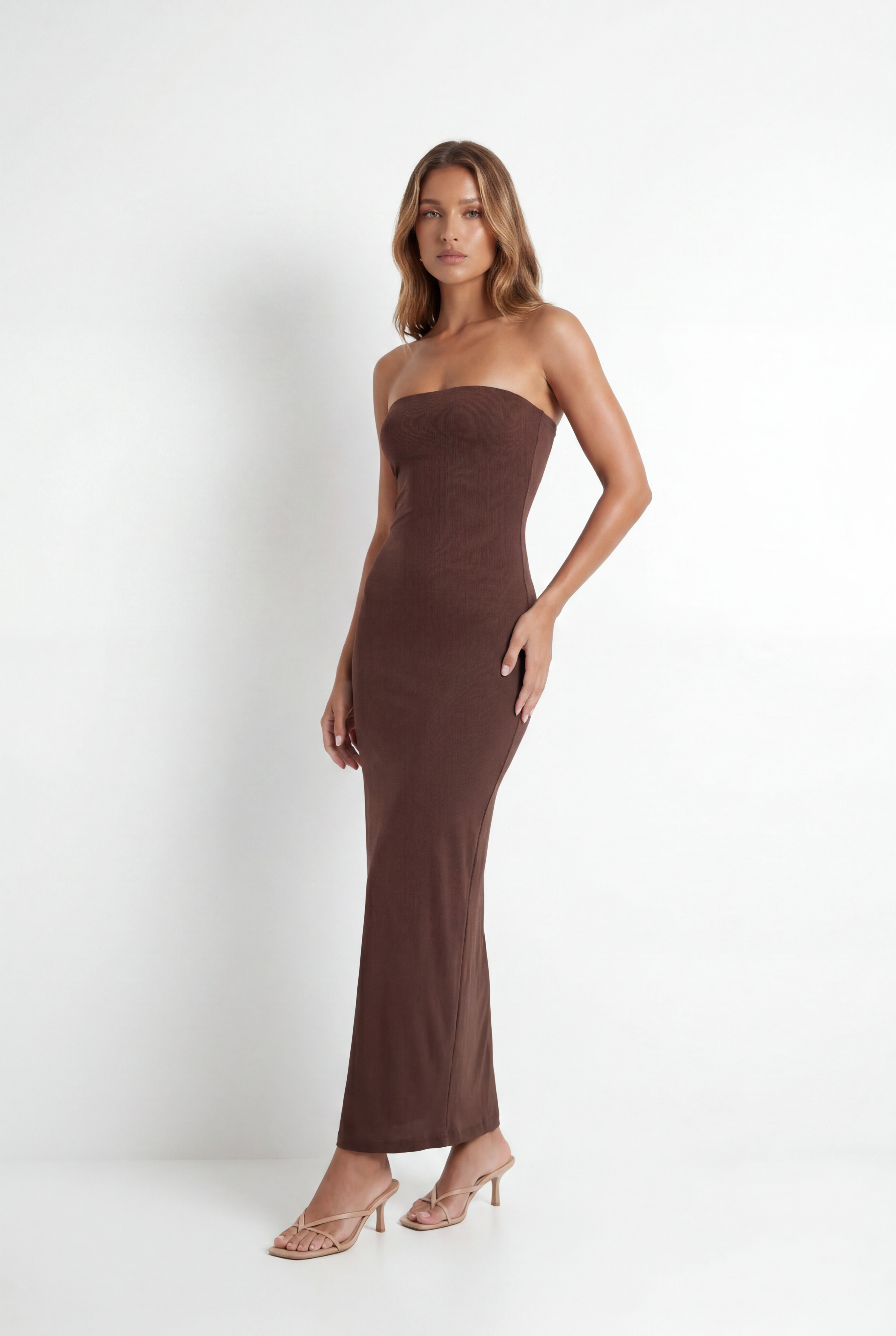 Vestido Tomara que Caia Paris Chocolate