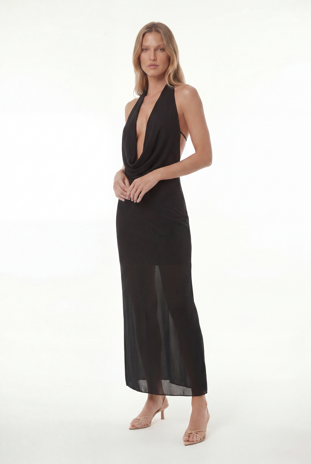 Vestido Degagê Muse Preto