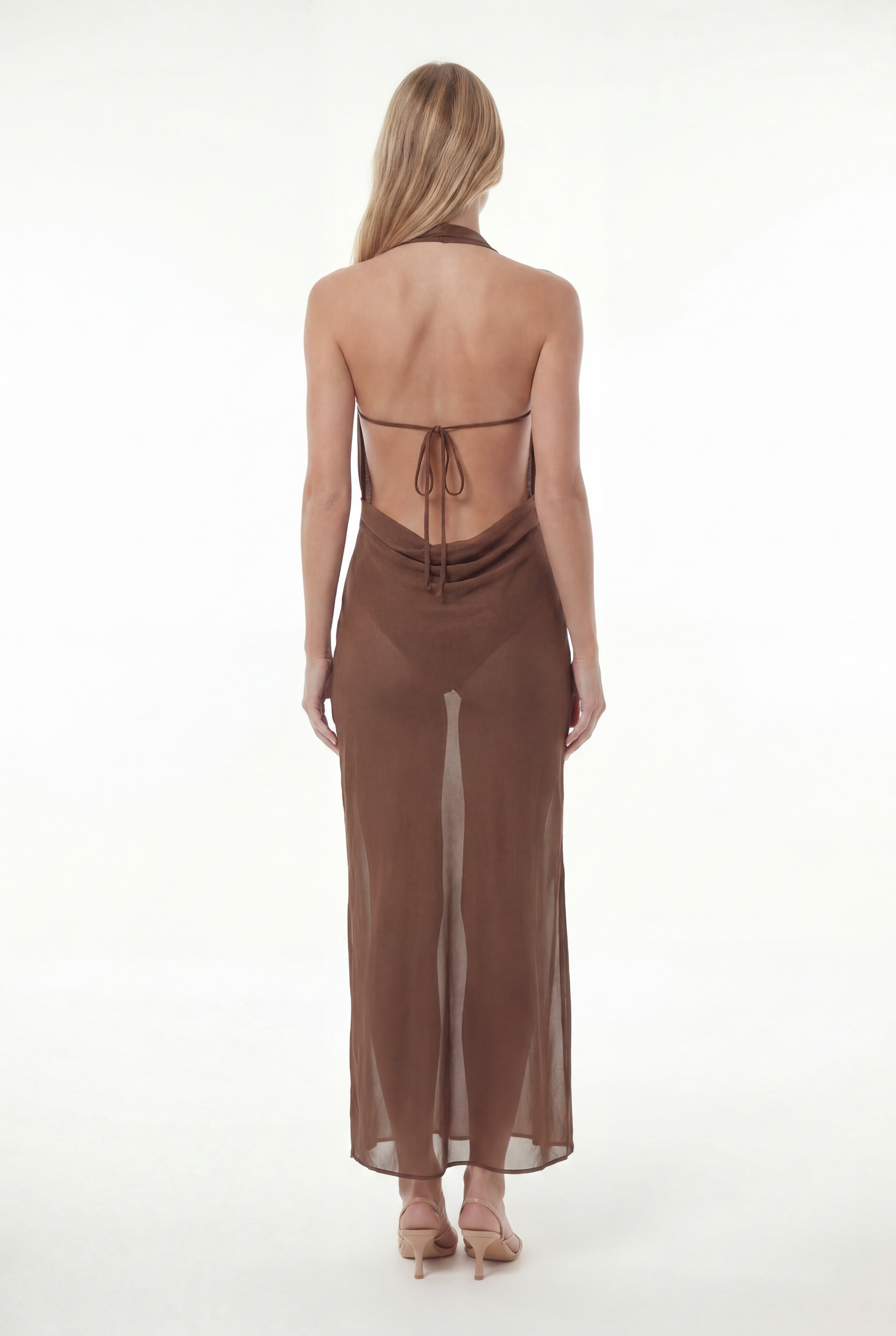 Vestido Degagê Muse Chocolate