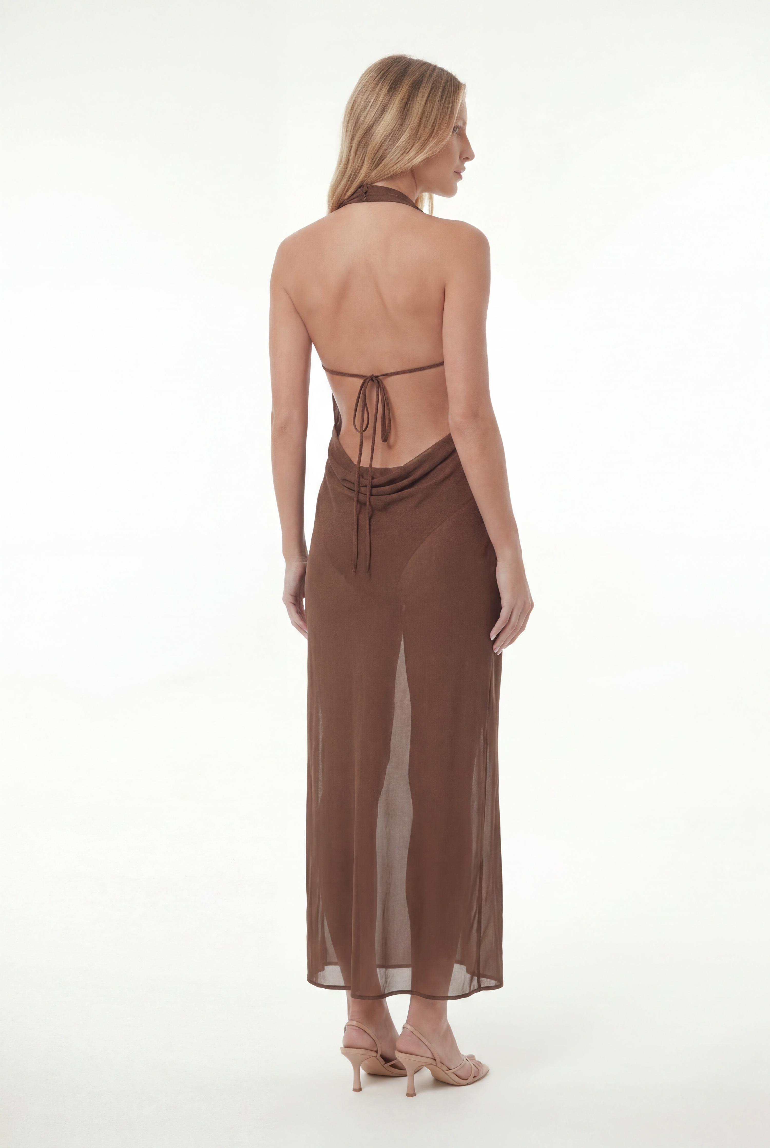 Vestido Degagê Muse Chocolate