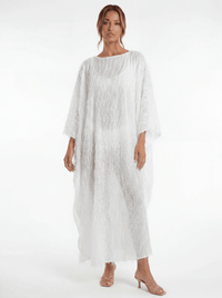 Kaftan Longo Fatima Branco - Jungle Society
